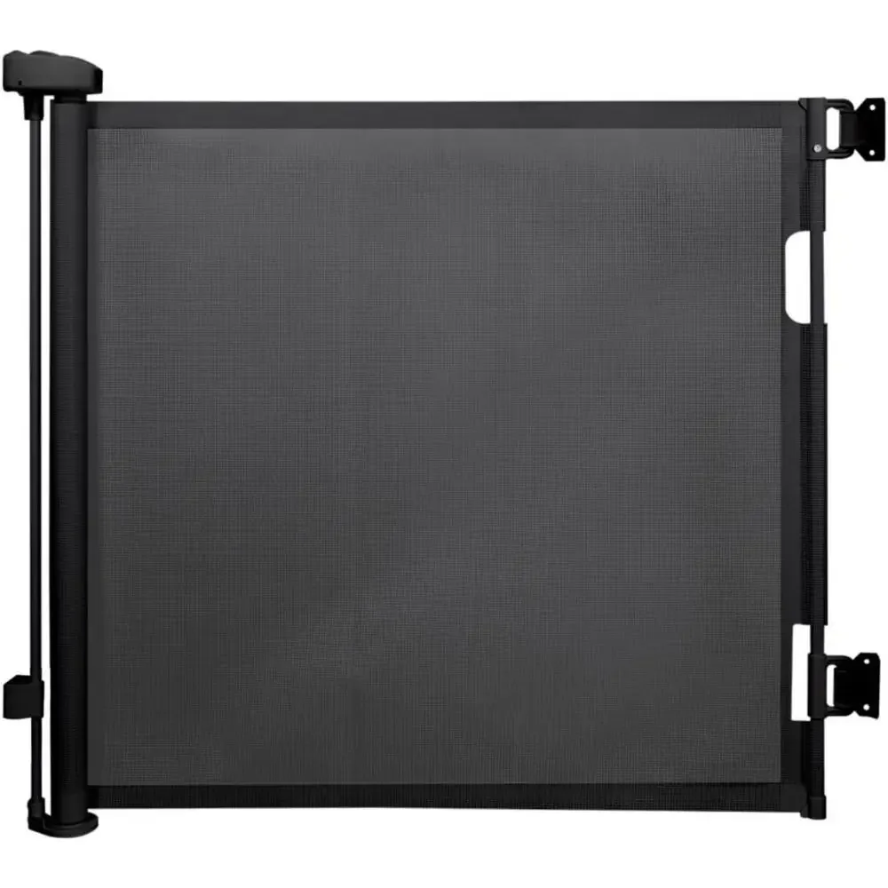 Adjustable Height Mesh Safety Gate, 33.8 Tall, Extends to 55.1 Wide for Babies and Pets, Suitable for Indoor and Outdoor Use (Bl - view 2