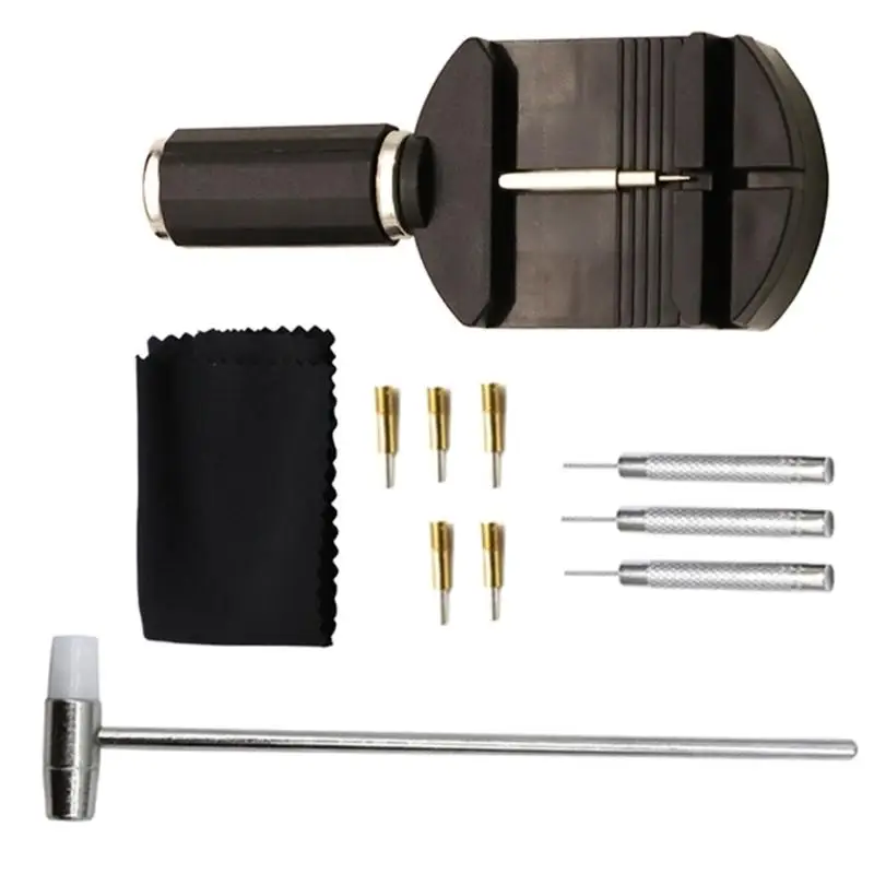 

A52E 11Pcs Watch Repair Tools Set Bracelet Regulator Pin Remover Adjuster Set