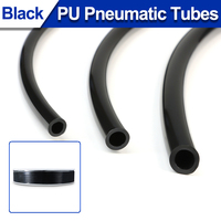 Black PU Pneumatic Hose Pneumatic Tube ID 2.5/4/5~8mmxOD 4/6/8/10~12mm PU Hose Polyurethane Pipe Air Component Hoses 1~10meters