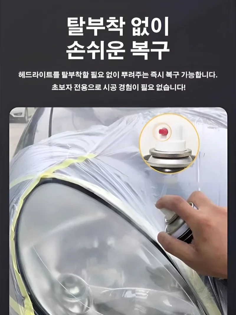 سيارة العلوي مرمم المصباح استعادة طلاء المصباح استعادة رذاذ المصباح المرمم/مقاومة للحرارة