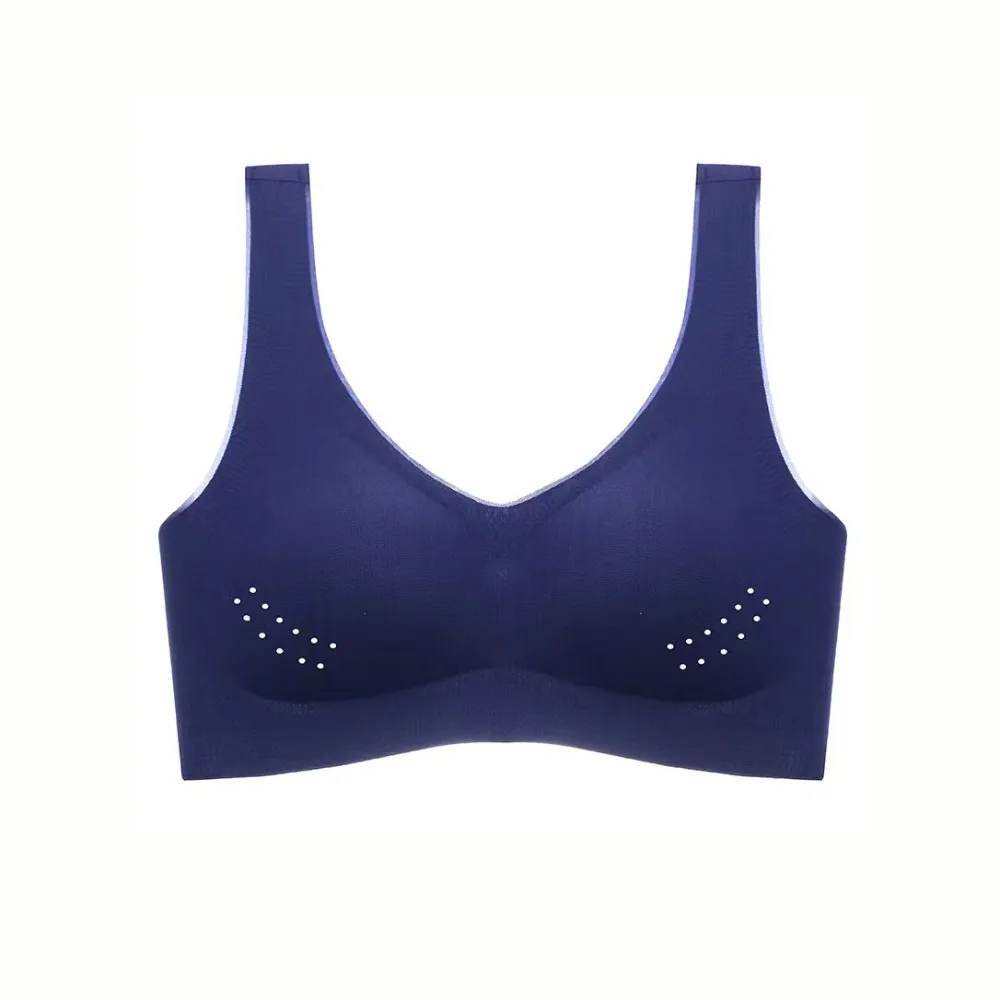 

Simple Ultra-thin Seamless Bra Women Transparent Underwear Push Up Bra Ice Silk Intimates Wireless Deep V Bra Gifts
