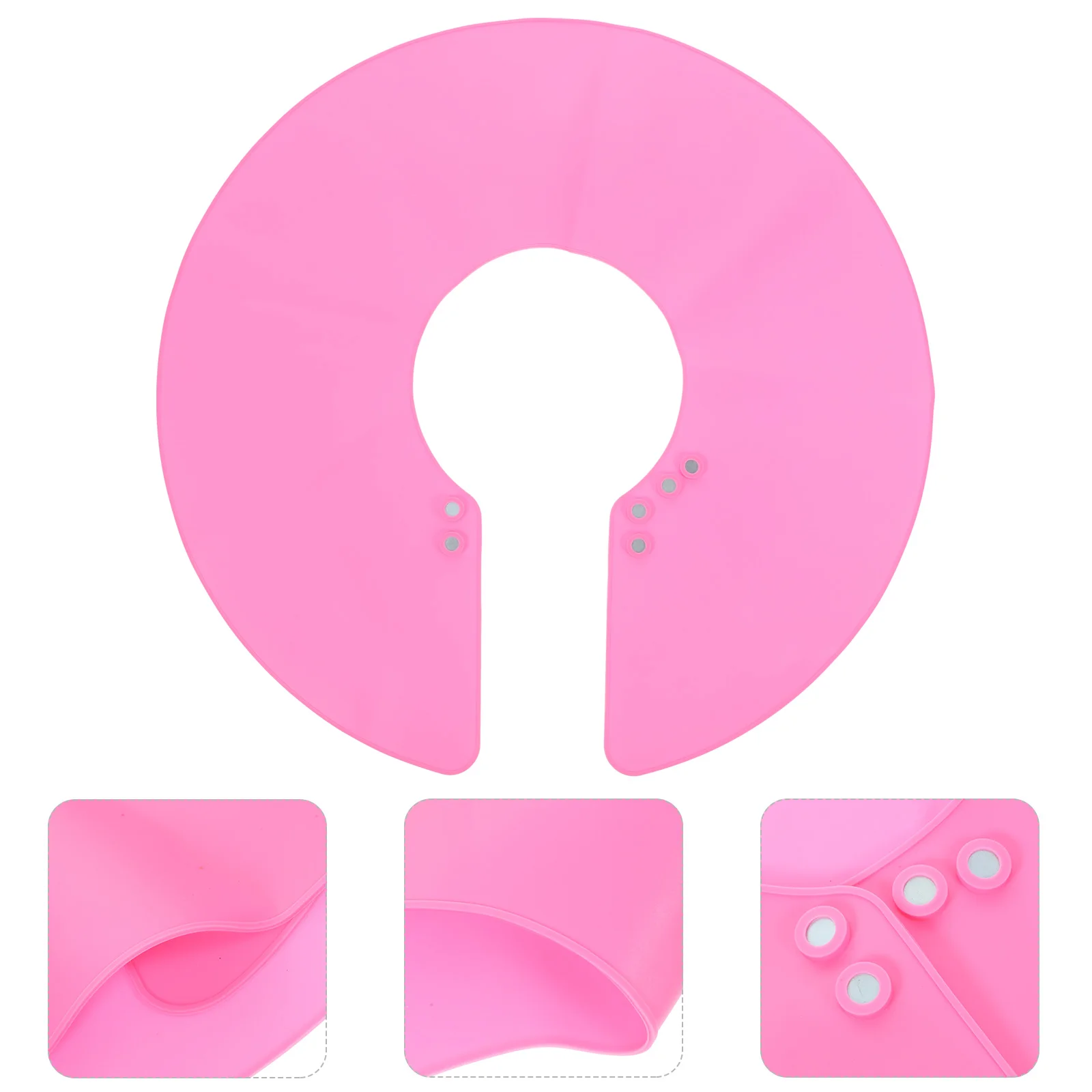 

Silicone Hair Cutting Cape Waterproof Barber Neck Wrap For Salon Home Use Hairdressing Collar Unisex Stylist Cape