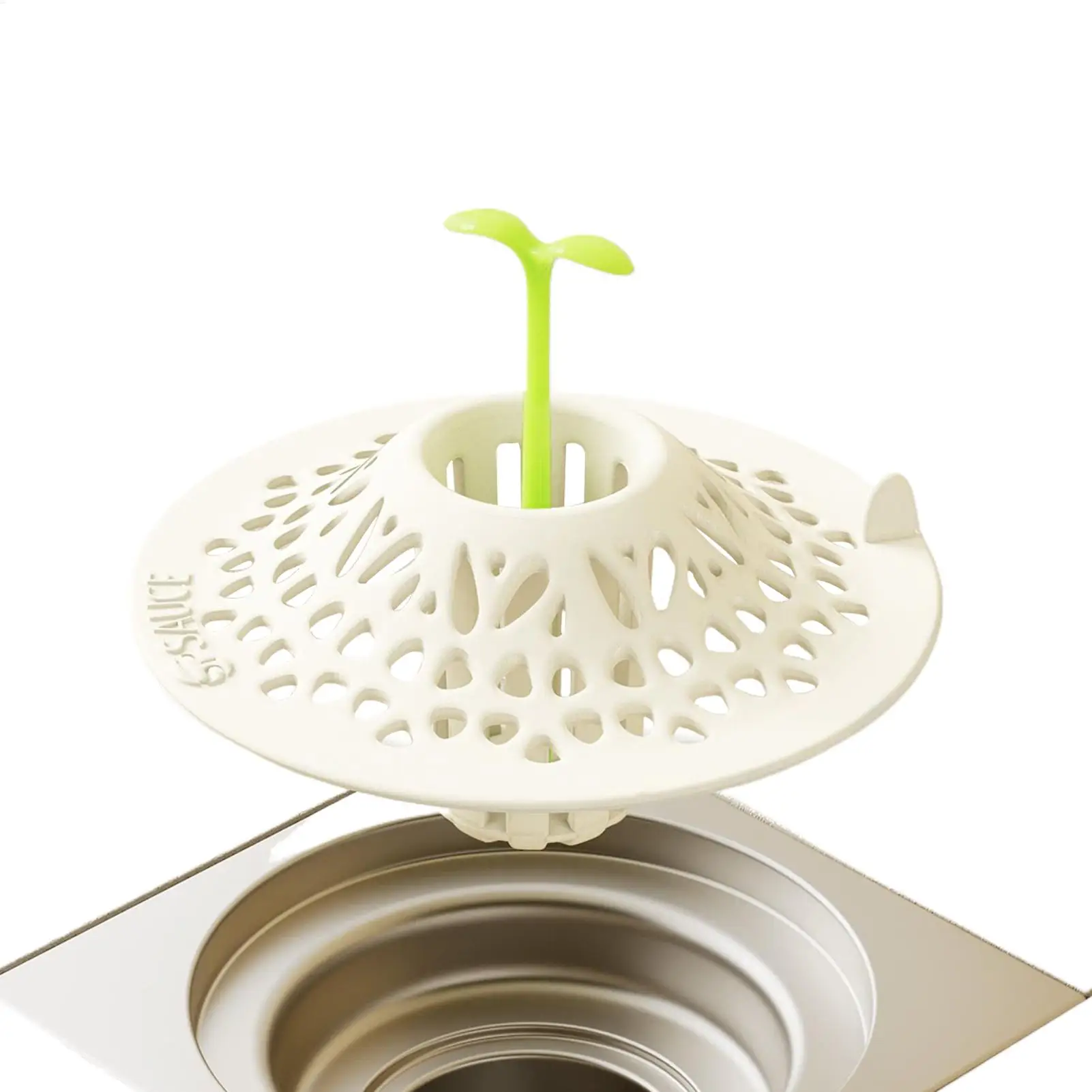 콩나물 손잡이가 있는 샤워 배수구 헤어 캐처, 샤워 바닥 배수구 거름망 헤어 캐처, 싱크대 바닥 스토퍼, 실리콘 욕실용