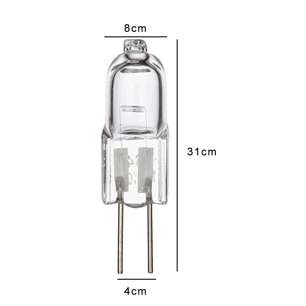 HoneyFly 10pcs G4 Halogen Lamp 24V 20W 35W 50W Warmwhite Halogen Bulb Clear G4 Crystal Machine Tool