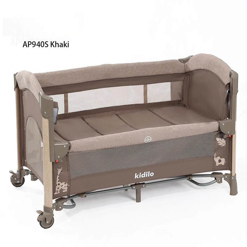 Immagine 5: Letto per bambini multifunzionale Letto per bambini pieghevole portatile giocabile per neonati