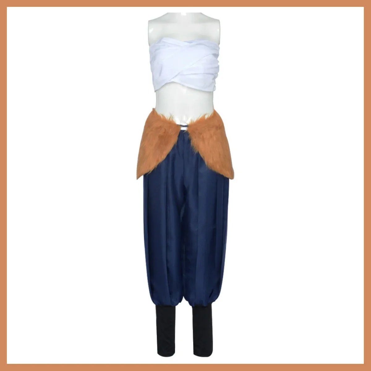 أنيمي Hashibira Inosuke تأثيري حلي شعر مستعار مثير أنبوب القمم السراويل الخصر زينة زي قتال موحد مجموعة كاملة امرأة هالوين البدلة