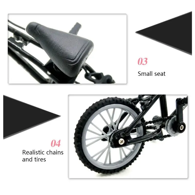 Mini lega dito bicicletta sportiva set tastiera per bici fai da te per gioco creativo skateboard bambini giocattoli per