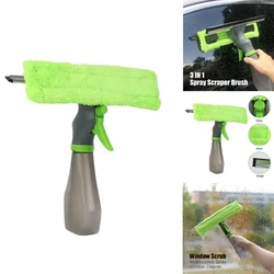 3 in 1 Car Universal Window Cleaning Tool Glass Cleaning Brush Spray Wipe Window Scraper Brush Car Cleaning Maintenance Tools