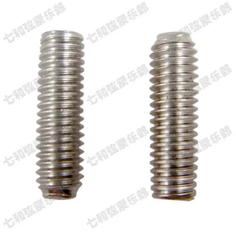 12 Stück Chrom E-Bass Gitarrenbrücken-Sättel Sechskantschrauben Tremolo-Brücke Sechskantschrauben M3*12mm Gitarrenzubehör Teile – Detail 2