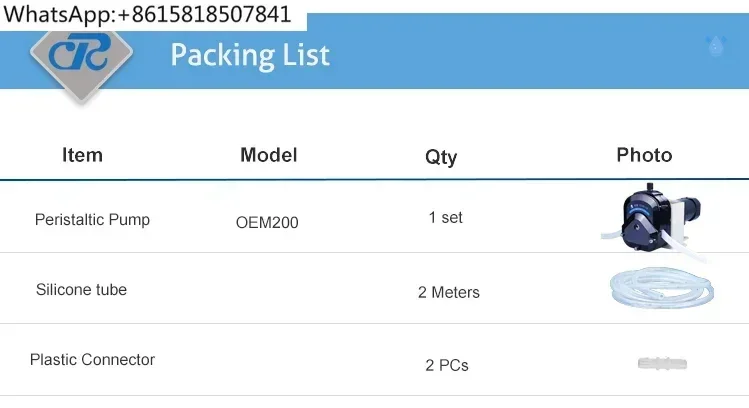 OEM200/YZ35-13  Chuangrui 24V Industrial OEM Peristaltic Pump Transfer Pump 12L/min