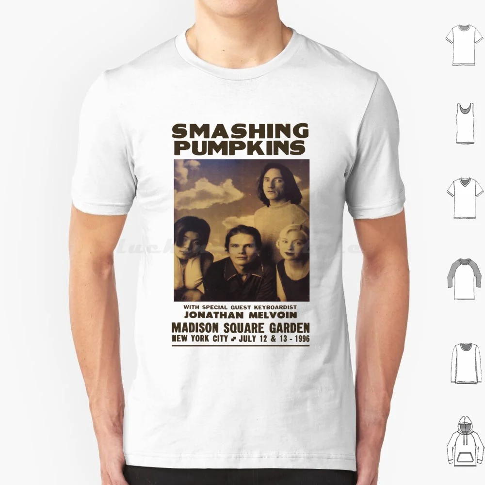 Smashing Pumpkins Poster Madison Square Garden T Shirt Cotton Men Women DIY Print The Smashing Pumpkin Pumpkins Smashing