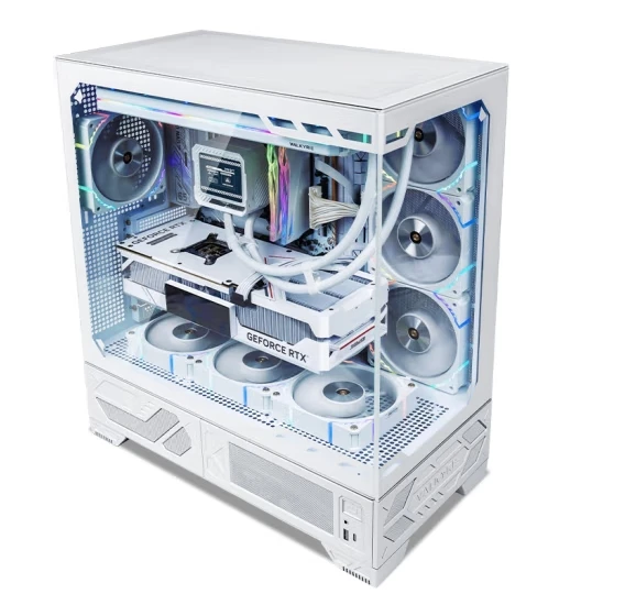 Valkyrie VK03 White Aluminum Gaming Computer Case with 360 Water