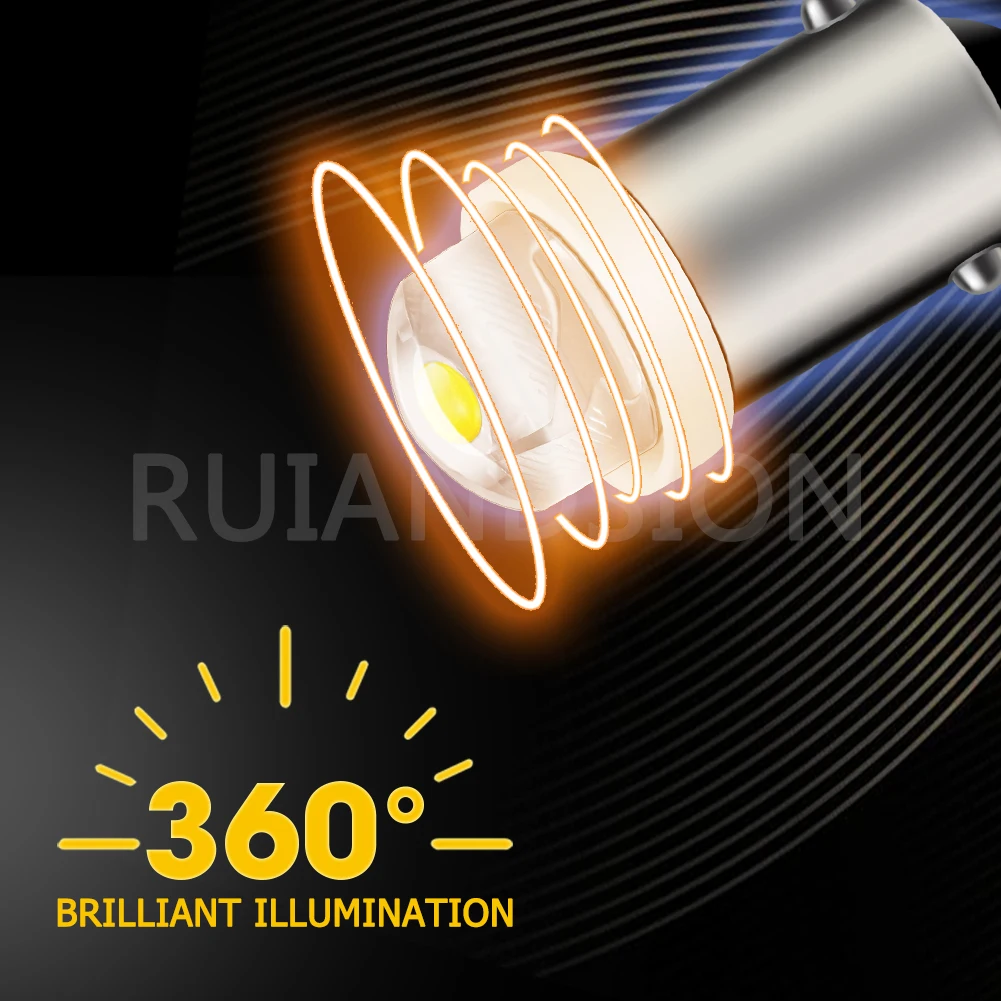 2 PCS 0.5W AC 6V 12V BAX9S H6W BA9S T4W BAY9S H21W Led Car Clearance Light Interior ParkTail Lamp Rear Fog Bulb Auto 3000K 6000K