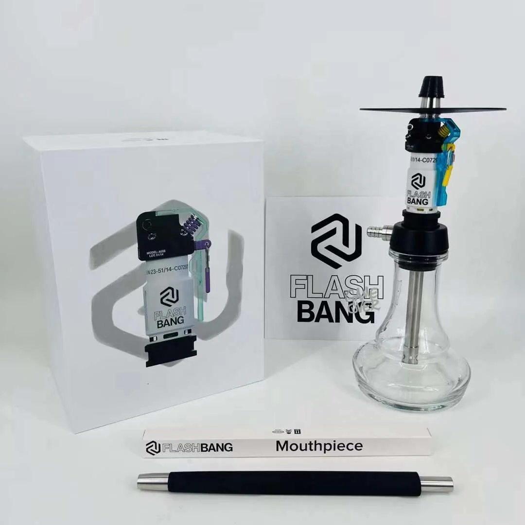 Factory directly selling Stainless Steel Hookah flash bang hookahs amotion nargile modern hookah shisha