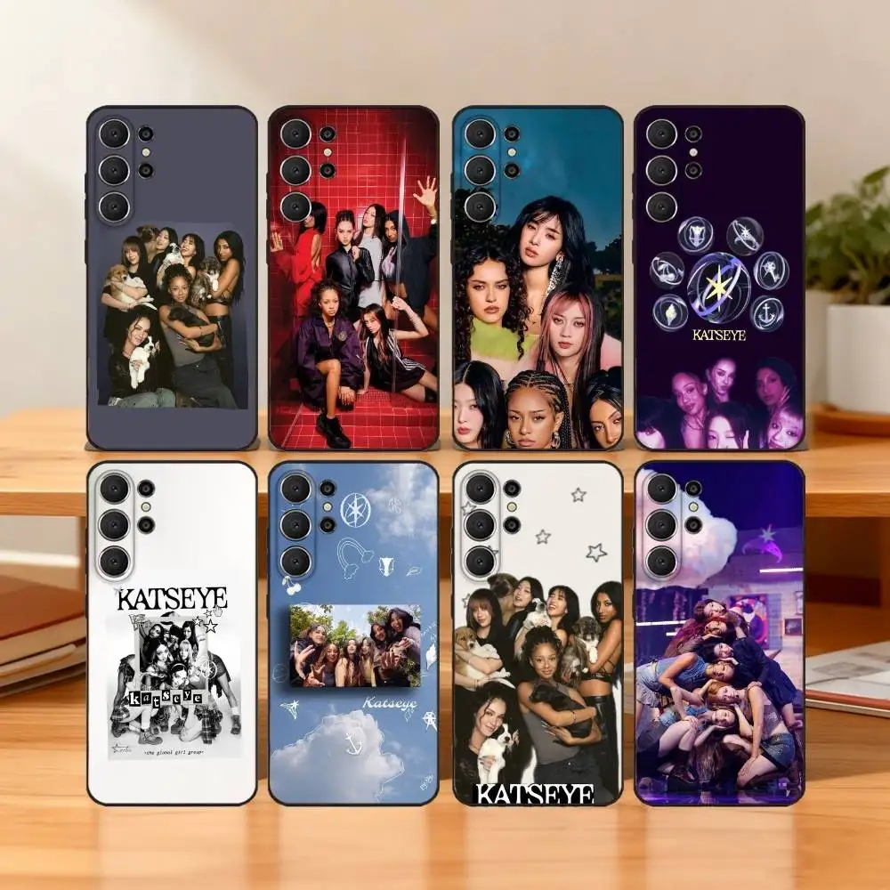 

Trendy Hot Music K-KATSEYE Phone Case For Samsung S25,24,23,22,30,21,10,9,Ultra,Plus,Lite,FE Soft Black Case