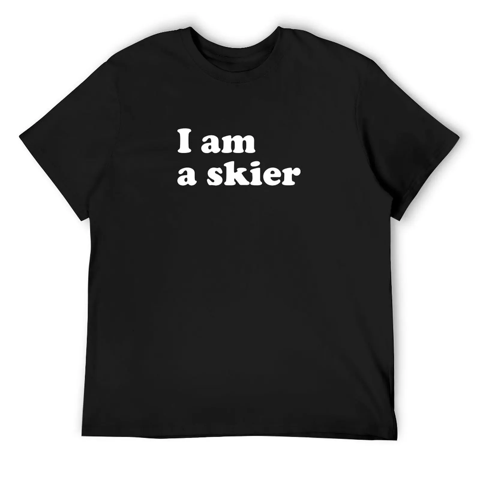 I am a skier T-Shirt street wear blanks shirts graphic tee vintage t shirt men