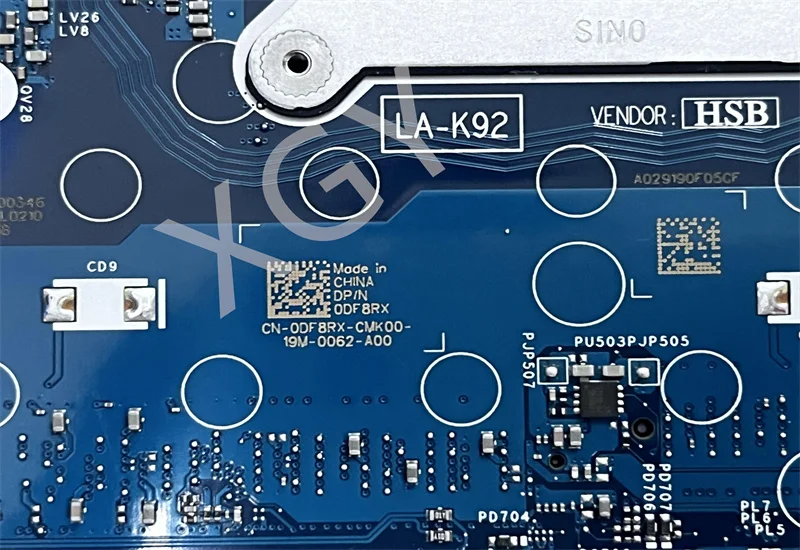 Imagem -04 - Laptop Motherboard para Dell Latitude 5421 Mainboard Cn07xcdj Cn-0df8rx La-k922p I511500h I7-11850h Cpu N18s-g5-a1 Mx450 Gpu