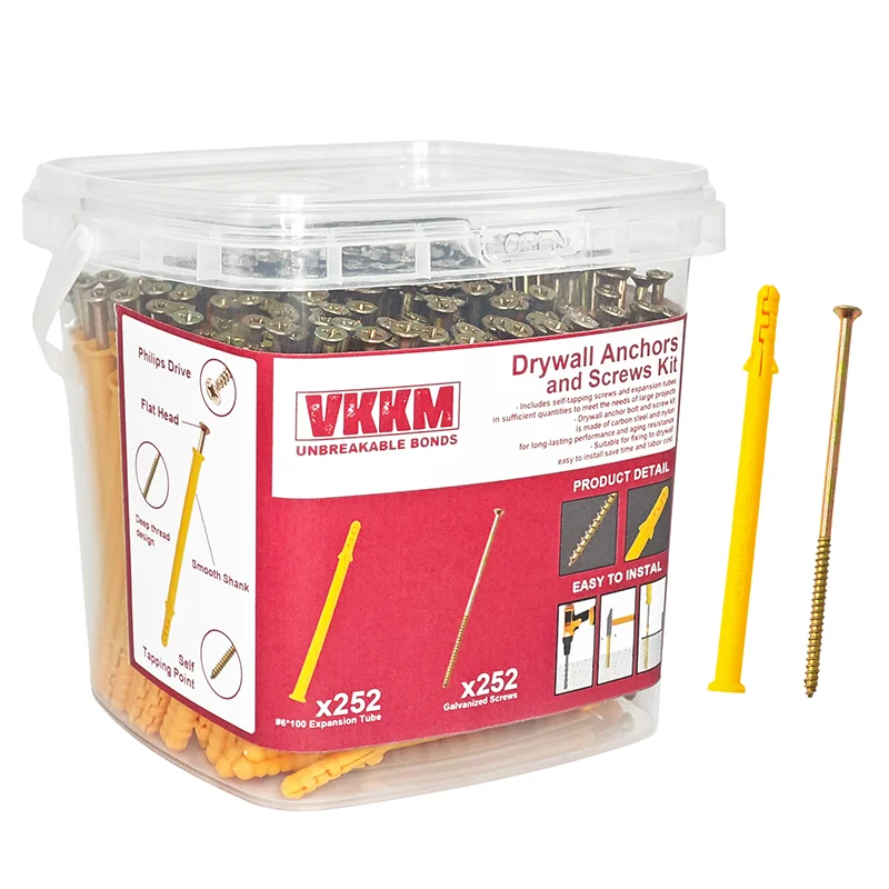 

VKKM Expansion Screw Set, Suitable For Wall Installation In Multiple Scenarios