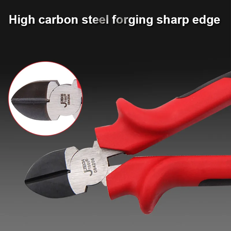 6 Inch Diagonal Pliers Carbon Steel Side Cutters Wire Cutter Cable Cutting Oblique Plier Electrician Line Cut Hand Tool