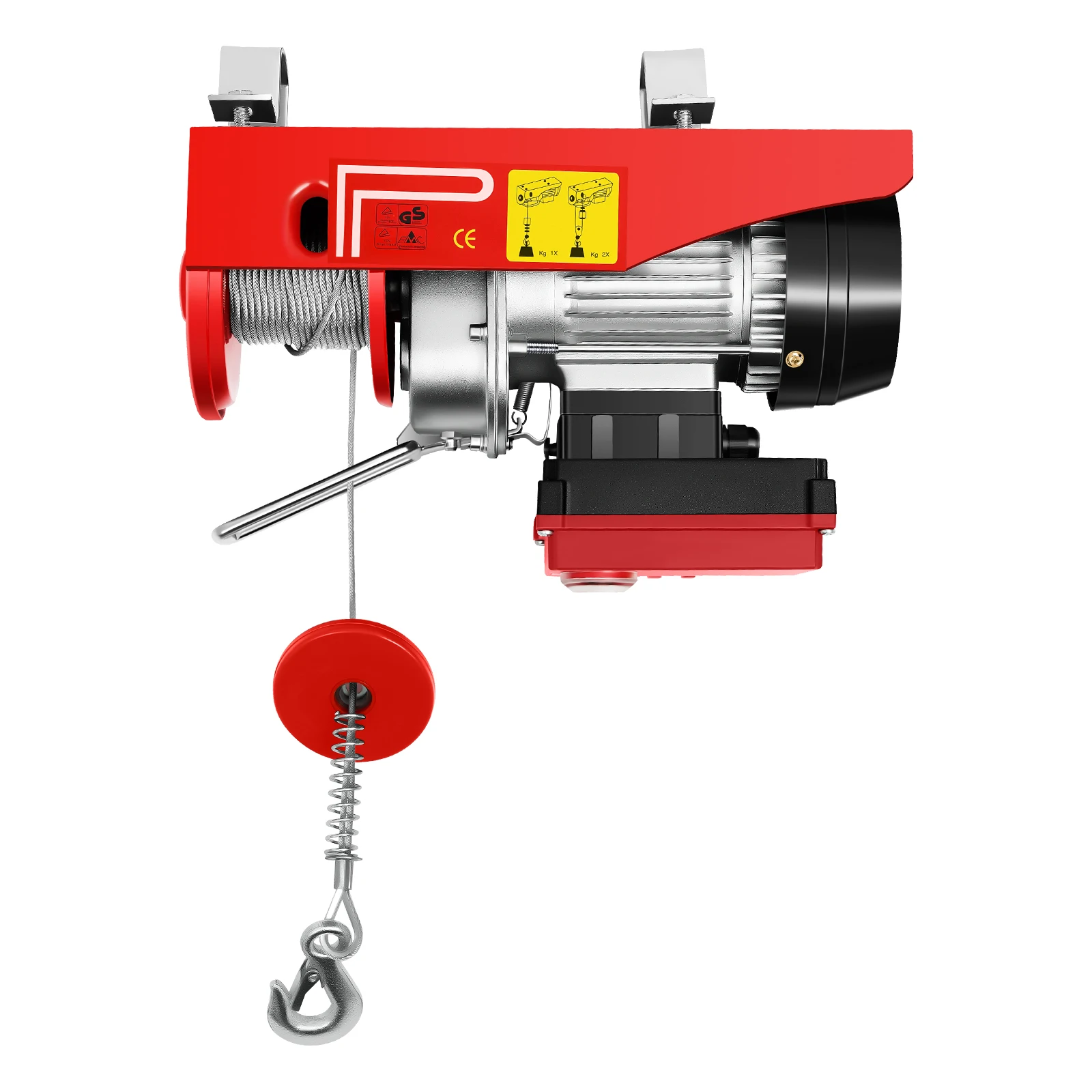 3in1 Electric Hoist Winch 440lb, 16ft/min Manual|Cable|Wireless Remote Control, 62ft Portable Power Electric Lift W/ Sling Strap
