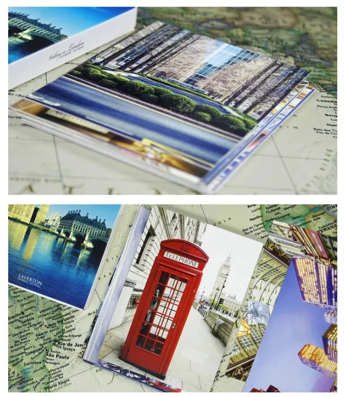 30 fogli Cartoline a tema Walking in London Biglietto d'auguri paesaggistico Cartolina postale con paesaggio HD Decorazione messaggio Biglietto dei desideri per fai da te