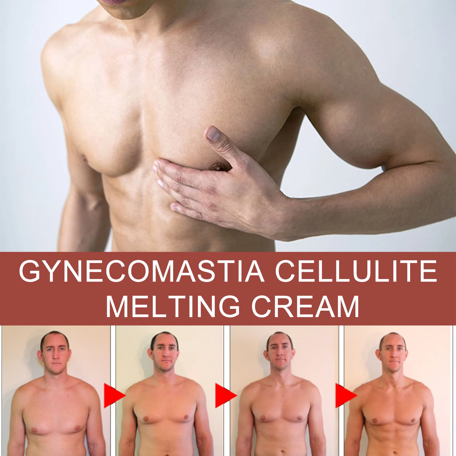 Gynecomastia Tightening Cream Men Breast Firming Abdominal Fat Reduction Strengthen Pectoral Muscles Body Shaping Fitness Cream