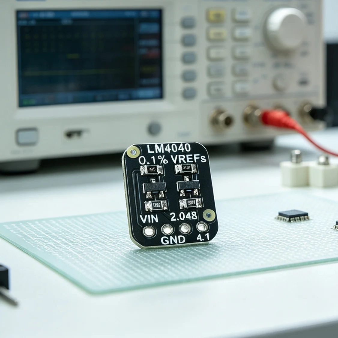 Mini LM4040 Voltage Reference Transfer Board Dual Parallel High Stability Benchmark Source For Mcu Precision Measurement