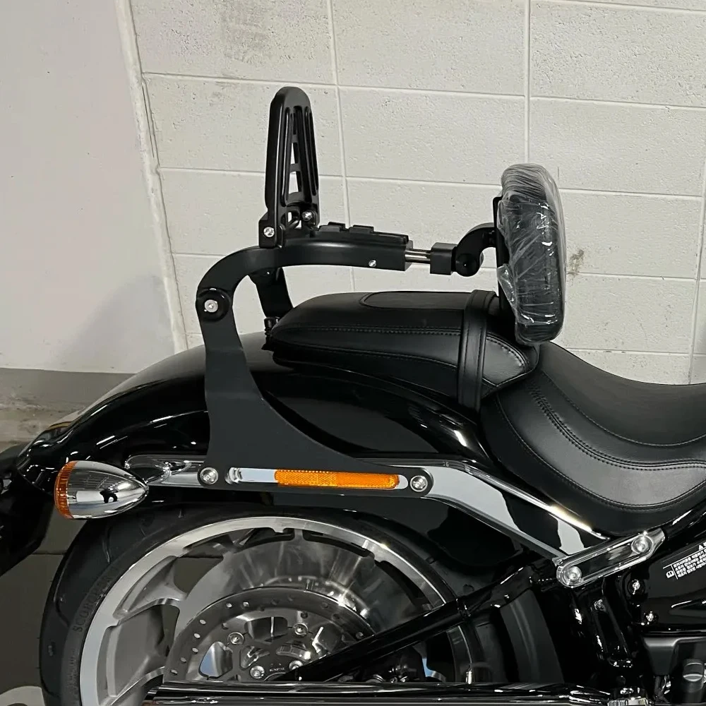 Multi-Purpose Backrest Sissy Bar Luggage Rack Side Mount Kit Fit For Harley Softail Breakout FXBR 117 114 Fat Boy FLFB 2018-2026 view 5