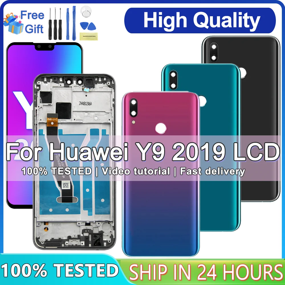 

Display For HUAWEI Y9 2019 LCD with Frame Display Touch Screen Digitizer Assembly For Enjoy 9 Plus JKM-LX1 Screen Replacement