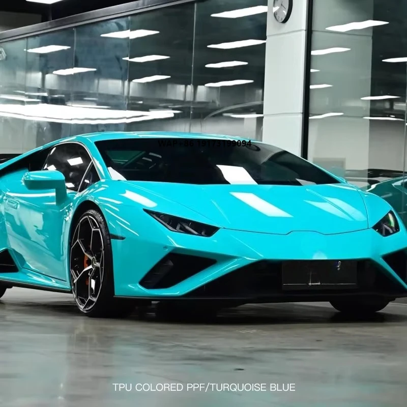 

TPU Turquoise Blue New Products Color PPF Film Car Color Changing Paint protection Film Self-healing Auto Wrap Film