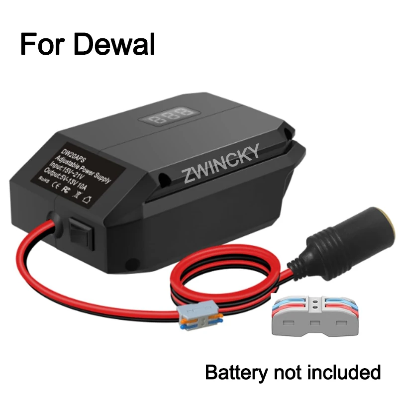 18V zu 5-13V Abwärtswandler für Makita/Dewalt/Milwaukee/Bosch/Einhell 18V Akku Zigarettenanzünder-Adapter Spannungsregler