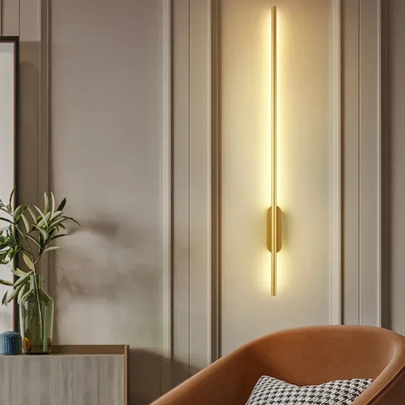 

Led Wall Lamp Long Wall Light Decor For Home Bedroom Living Room Surface mounted Sofa background Wall Sconce Lighting Fixture