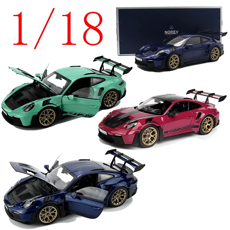 

NOREV Diecast 1/18 Scale Porsche Alloy Model Cars Porsche 911 GT3 RS Sports Car Play Vehicles Toys for Boys Gift Original Box