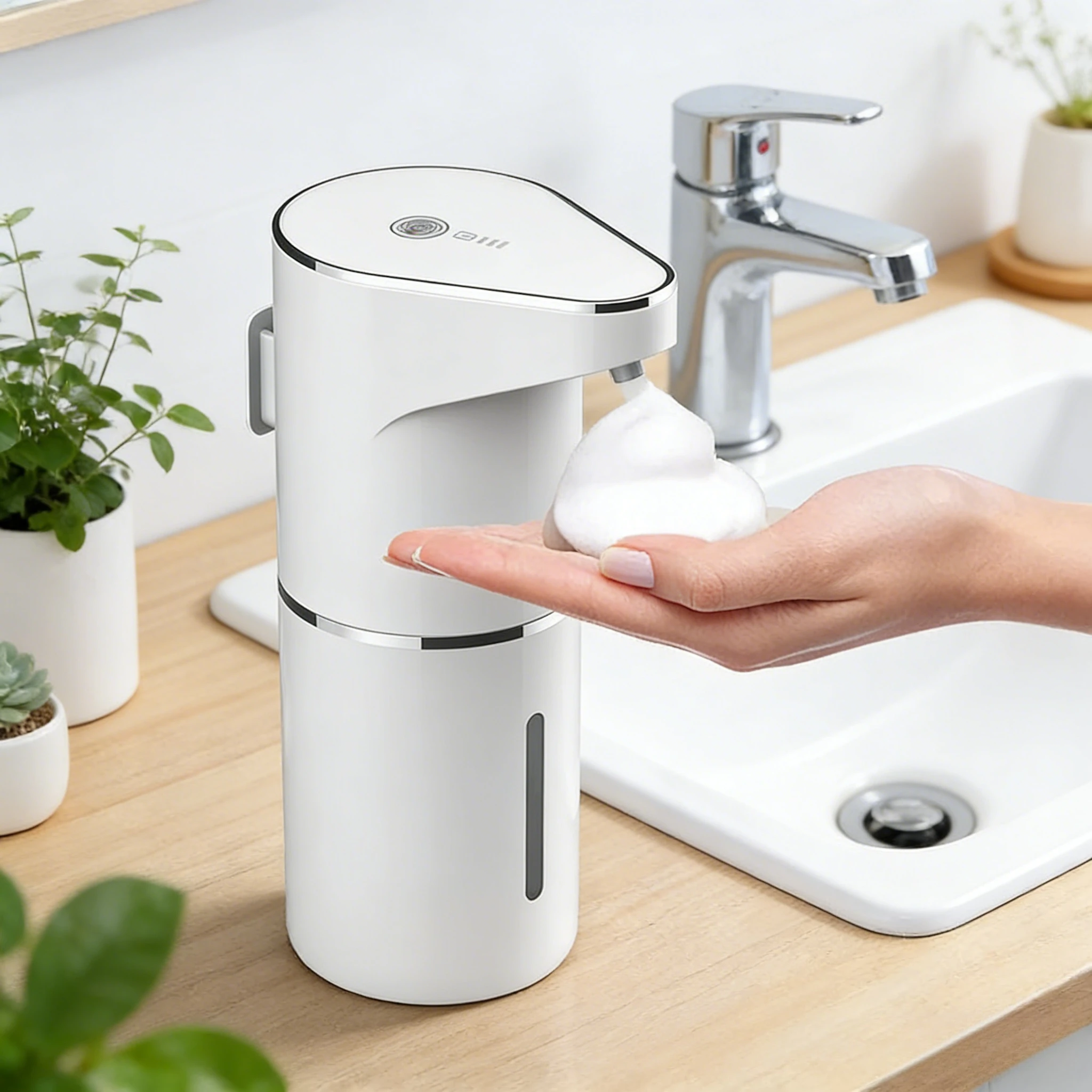 

NEW Rechargeable Automatic Foam Soap Dispenser Touchless Sensor 3 Gear Adjustable Wall Mount for Bathroom Kitchen School