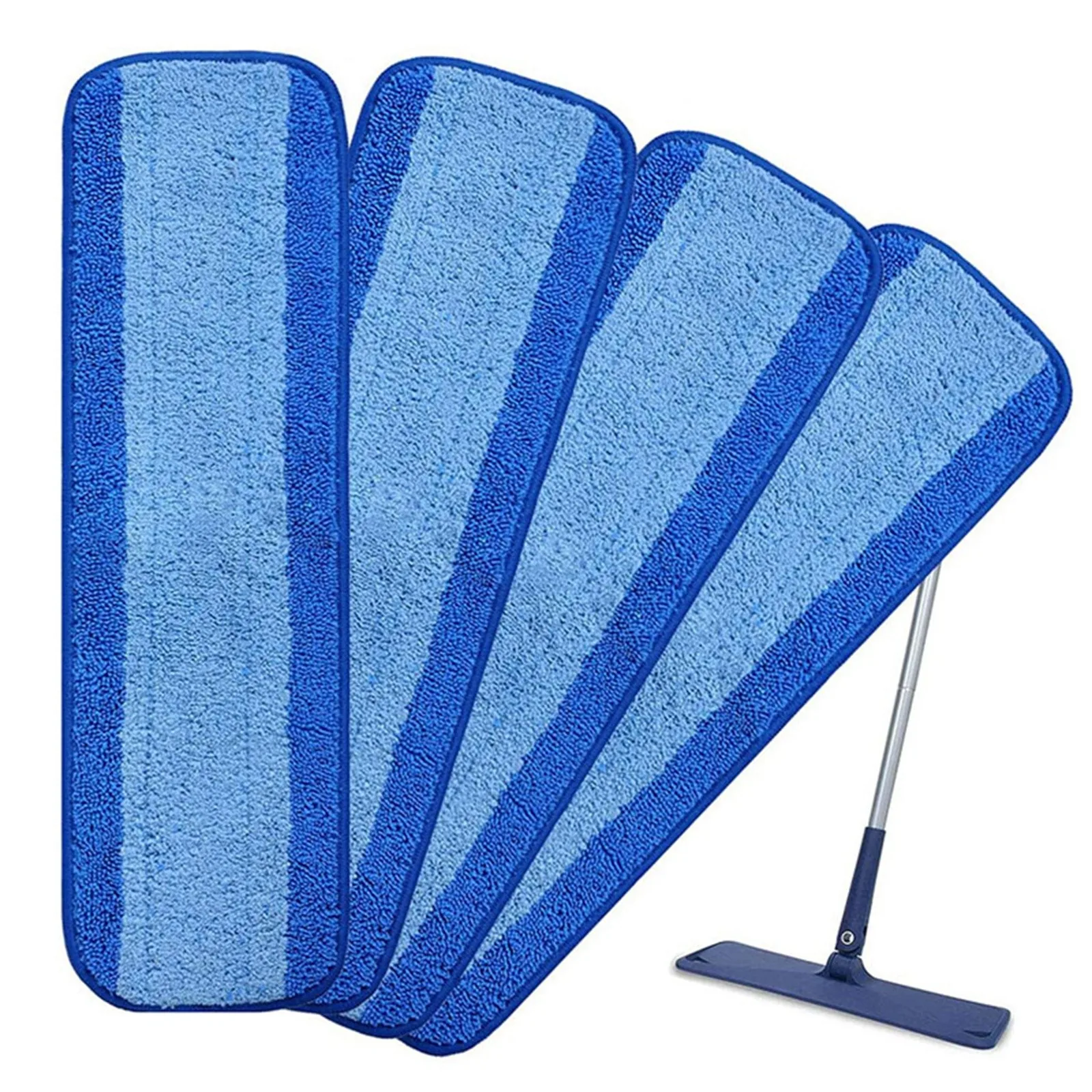 Microfiber Mop Head Accessories Flat Mop Cloth Dry And Wet Dual-Purpose Button-Type Cloth Cover Replacement Household Mop Cloth