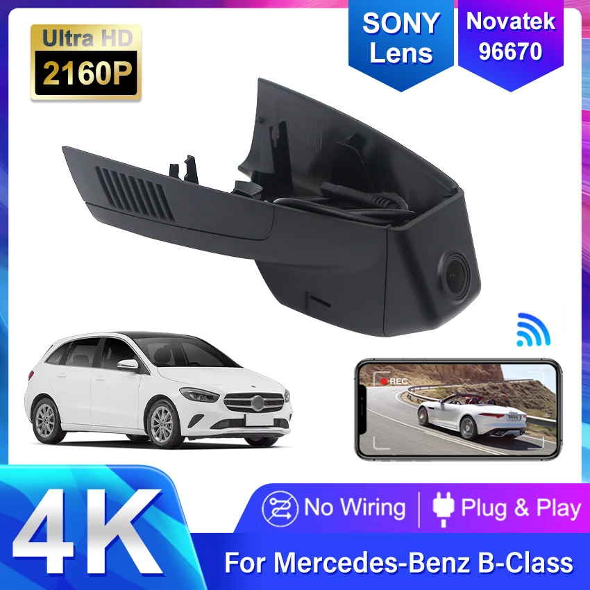 

For Mercedes Benz B Class w246 w247 for Mercedes Benz B180 B200 B250 B260 2011-2019 New 4K 2160P Wifi Car Dvr Dash Cam Camera