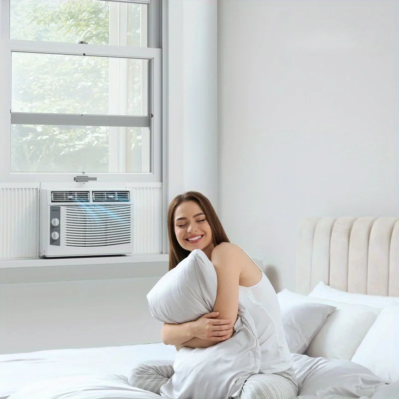 

5000 BTU Window Air Conditioner with Mechanical Controls & Easy Install Kit, Ideal for Rooms up to 150 Square Feet, 115V/60Hz, I