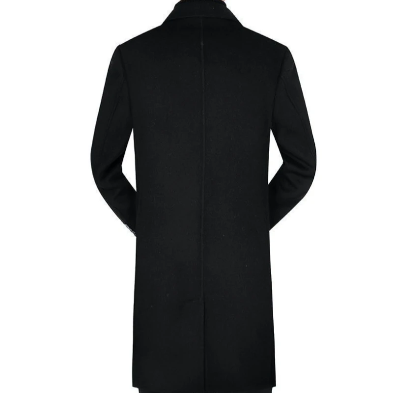 Premium Woolen Overcoat Classic Double Layered Winter Coat For Men With Adjustable Hood​