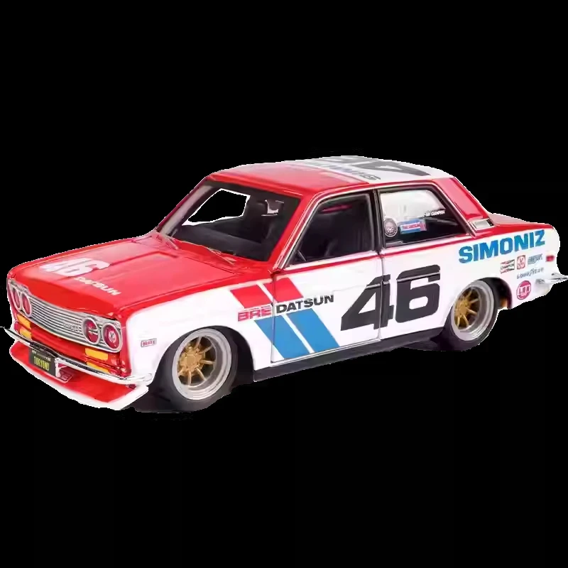 Maisto 1:24 BRE Datsun 510 1971 Alloy Car Diecasts & Toy Vehicles Car Model Miniature Scale Model Car Toy For Children