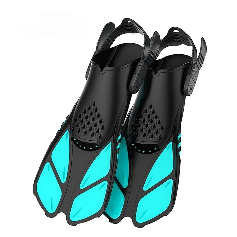 

Swimming Fins Snorkeling Gear for Adults Kids Swim Fins Adjustable Buckles Swimming Flippers Silicone Scuba Diving Shoes Travel
