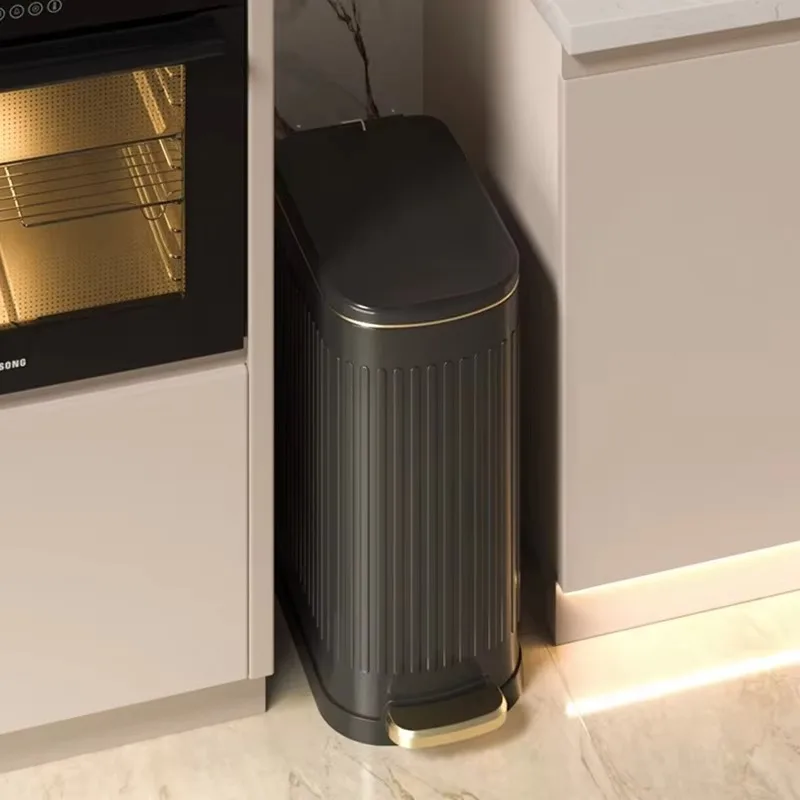 Gallon Pedal Trash Can with Lid Narrow Spaces Wastebasket for Bathroom Kitchen Toilet Home
