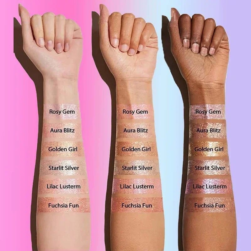 Highlighter Eyeshadow Stick Shiny Multi-colored Pearlescent Shimmer Lip Balm Sparking Shine Crystal Jelly Face Makeups