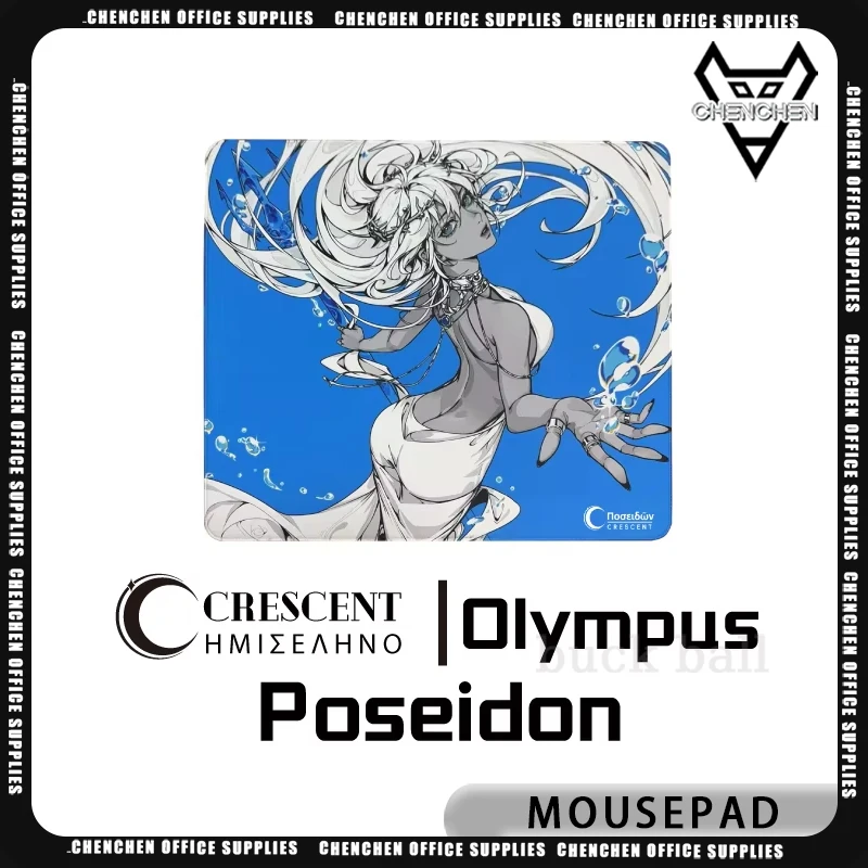 Crescent Care Studio Olympus Series Poseidon Hades Zeus Xsoft Mousepad FPS Esports Gaming Mouse Pad PC Accessories Custom Gift