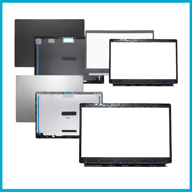 Cubierta trasera LCD/bisel/bisagras plateados para Acer Aspire 5 A515-54 A515-53 A515-55 A515-55G S50-51 N18Q13 Gris oscuro Rojo