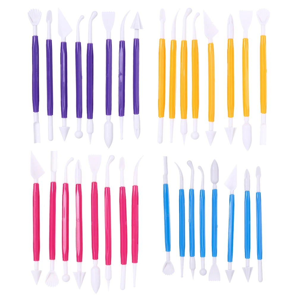 

4Sets Pottery Carving Tools Polymer Clay Graver Sculpting Modeling Trimming Engraving Cutters Ceramics Craft Accessories