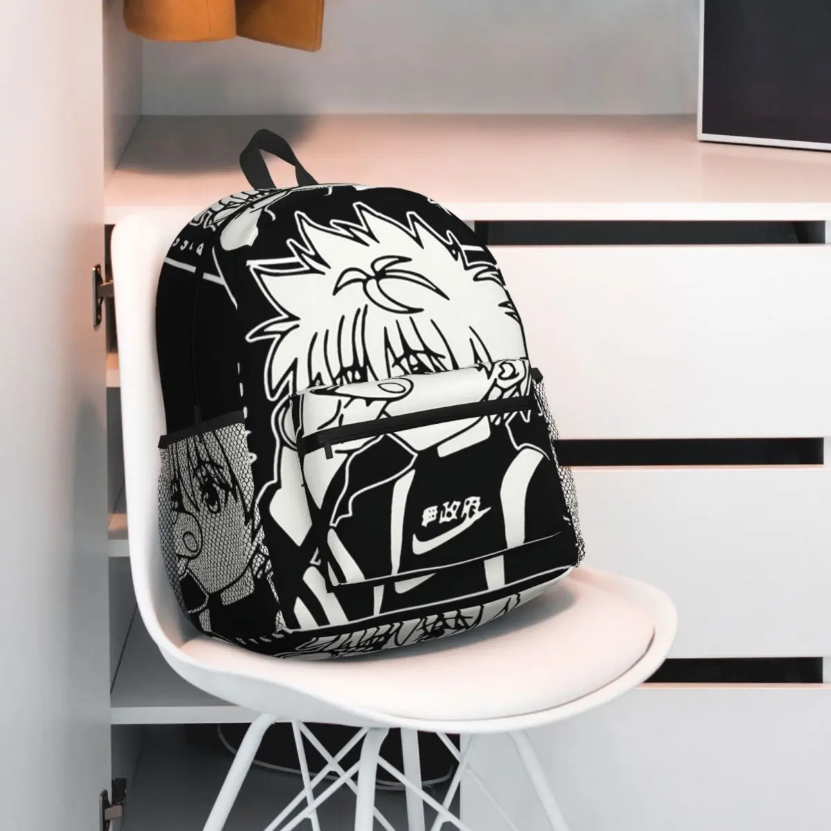 Killua Zoldyck Anime Hunter X Hunter Backpack Daypack Large Capacity Boys Girls BookBag School Bag Shoulder Bags for Men Women