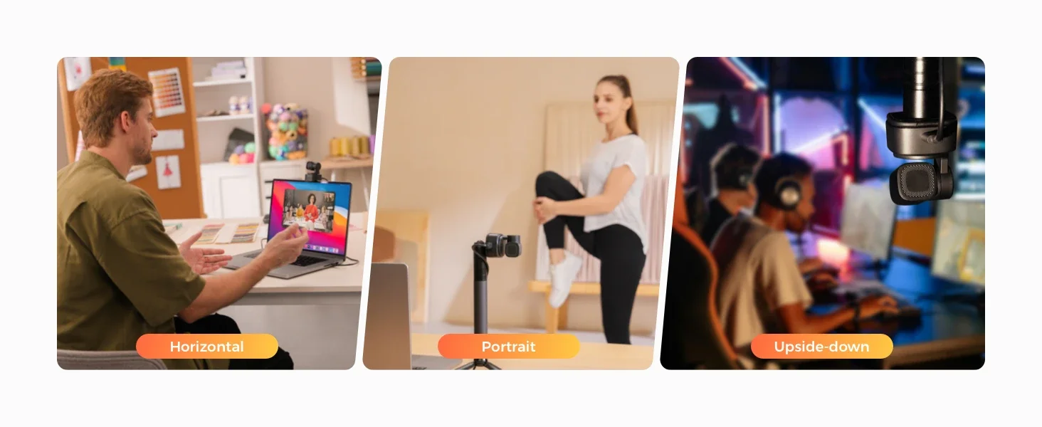 กล้อง OBSBOT Tiny 2 Lite AI Tracking PTZ ควบคุมด้วยท่าทาง 60 FPS HDR CMOS ภาพ 4K เว็บแคมพร้อมไมโครโฟน