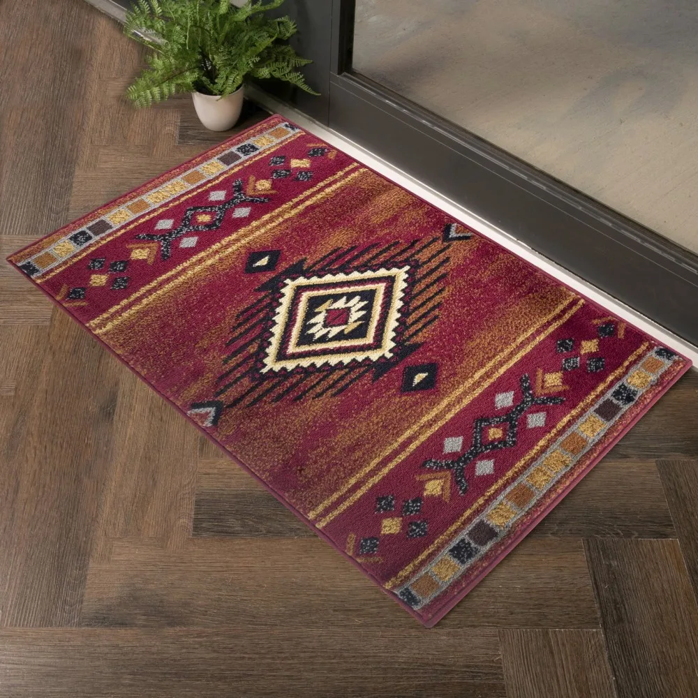 

Tribes GC_YLS4002 Red 2 ft. x 3 ft. Southwest Area Rug