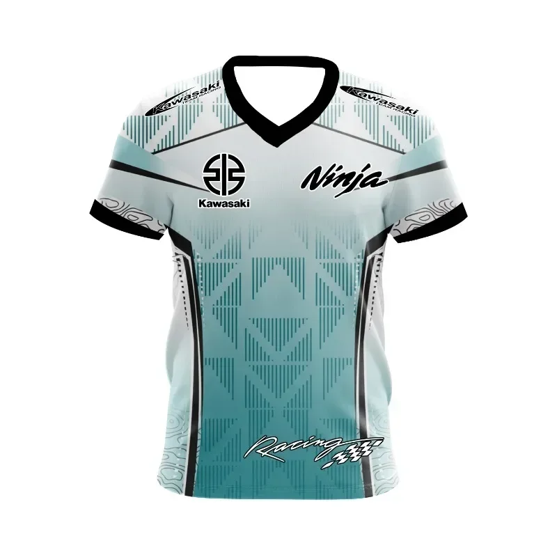 2025 كاواساكي دراجة نارية شعار Z الرجال الصيف التجفيف السريع امتصاص العرق تي شيرت ، النشاط في الهواء الطلق تي شيرت ، الشارع عادية #1