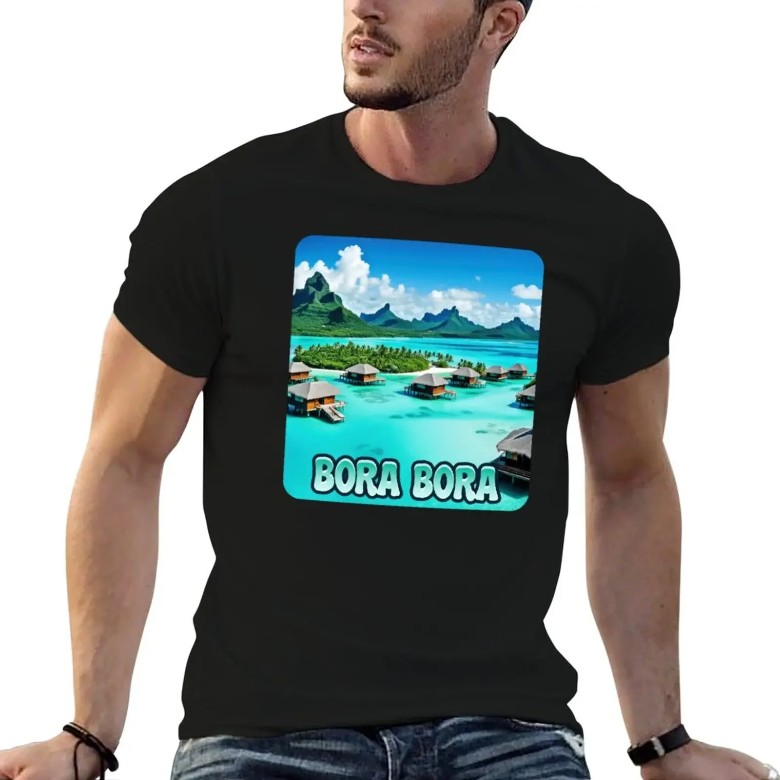 

Bora Bora - French Polynesia T-Shirt tees vintage plus sizes mens graphic t-shirts hip hop